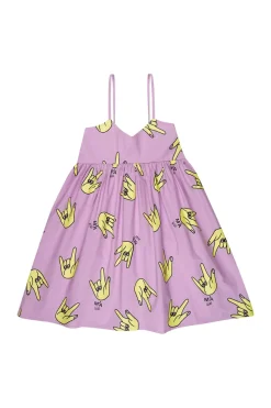 Marques ' Almeida HANDS PRINT STRAP DRESS-Kids Dresses