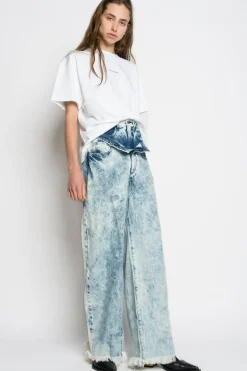Marques ' Almeida MARQUES'ALMEIDA EMBROIDERED T-SHIRT-Women Tops