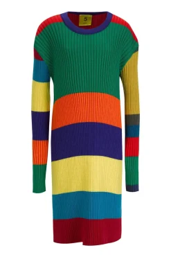 Marques ' Almeida MERINO STRIPED LONG DRESS-Kids Dresses|Knitwear
