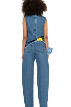 Marques ' Almeida MID COWL NECK TOP-Women Denim|Tops