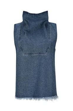Marques ' Almeida MID COWL NECK TOP-Women Denim|Tops
