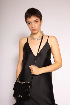 Marques ' Almeida MINI CHAIN BAG IN CROCO- Accessories