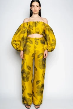 Marques ' Almeida FLORAL BOYFRIEND TROUSERS-Women Bottoms