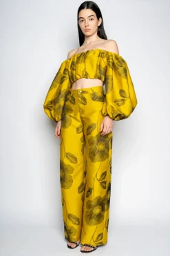 Marques ' Almeida FLORAL BOYFRIEND TROUSERS-Women Bottoms