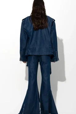 Marques ' Almeida DENIM BOOTCUT DECONSTRUCTED JEANS-Women Bottoms|Denim