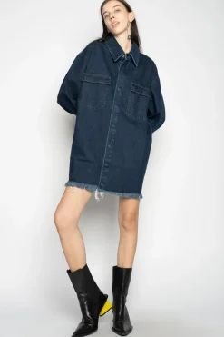 Marques ' Almeida DENIM OVERSHIRT-Women Denim|Outerwear