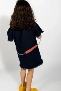 Marques ' Almeida DENIM OVERSIZED T-SHIRT DRESS-Kids Dresses