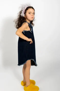 Marques ' Almeida DENIM SLEEVELESS DRESS-Kids Dresses