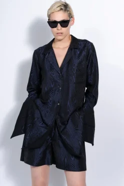 Marques ' Almeida EMBROIDERED PYJAMA SHIRT-Women Tops