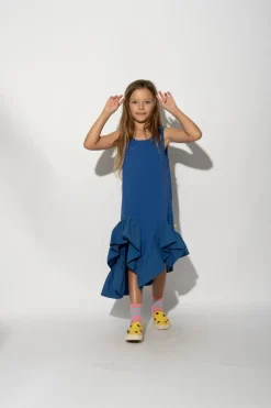 Marques ' Almeida SLEEVELESS FLOUNCE DRESS-Kids Jersey|Dresses