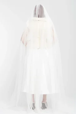 Marques ' Almeida CINCHED OPEN NECK LEATHER BIKER VEST- Bridal