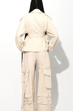 Marques ' Almeida CROPPED TRENCH COAT-Women Outerwear|Denim