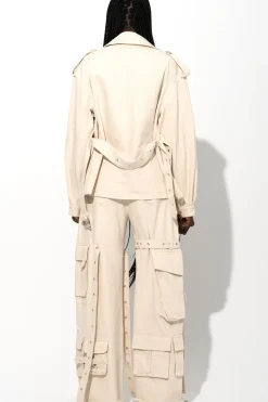 Marques ' Almeida CROPPED TRENCH COAT-Women Outerwear|Denim