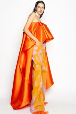 Marques ' Almeida ORANGE AND PINK TIE DYE BOYFRIEND TROUSERS-Women Bottoms|Bottoms