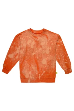 Marques ' Almeida AND YELLOW SPLATTERED FLEECE CREW NECK-Kids Jersey|Tops