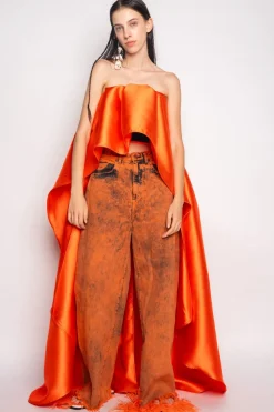 Marques ' Almeida DENIM BOYFRIEND TROUSERS-Women Denim|Bottoms