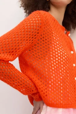 Marques ' Almeida MESH KNIT CARDIGAN-Women Knitwear|Outerwear