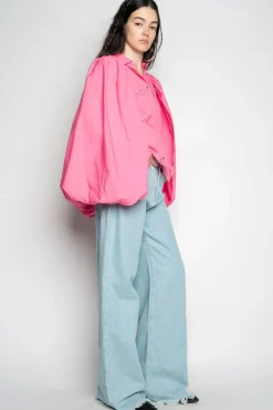 Marques ' Almeida PINK BALLON SLEEVE SHIRT-Women Tops