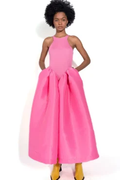 Marques ' Almeida PINK DRESS WITH TANK TOP SCOOPED-Women Dresses
