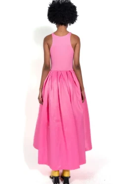 Marques ' Almeida PINK DRESS WITH TANK TOP SCOOPED-Women Dresses