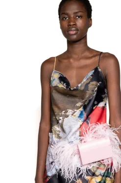 Marques ' Almeida PINK FEATHER BELT BAG- Accessories