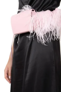 Marques ' Almeida PINK FEATHER BELT BAG- Accessories