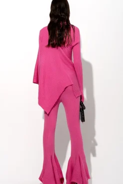 Marques ' Almeida PINK MERINO DRAPED JUMPER-Women Knitwear|Tops