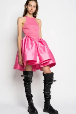 Marques ' Almeida PINK MINI DRESS WITH TANK TOP SCOOPED-Women Dresses