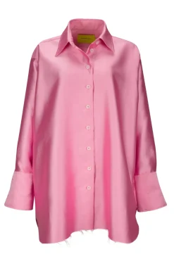 Marques ' Almeida SATIN OVERSIZED SHIRT-Women Tops|Outerwear