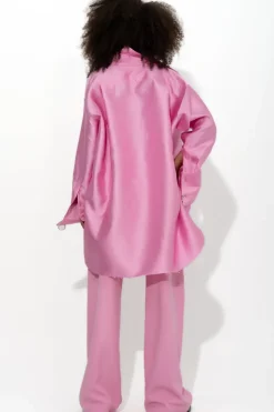 Marques ' Almeida SATIN OVERSIZED SHIRT-Women Tops|Outerwear