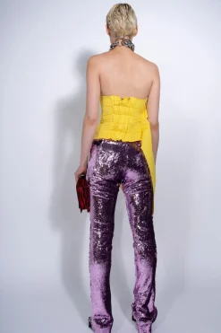 Marques ' Almeida SEQUINS BOOTCUT TROUSERS-Women Bottoms|Bottoms