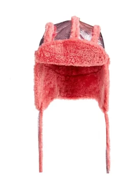 Marques ' Almeida SHINY LEATHER EAR COVER HAT-Kids Accessories