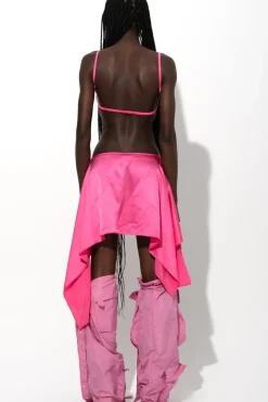 Marques ' Almeida PINK SILK CUT OUT DRESS WITH OPEN BACK-Women Dresses|Dresses