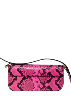 Marques ' Almeida PINK SNAKE PRINT CLUTCH BAG- Accessories