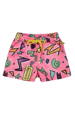 Marques ' Almeida SQUIGGLE PRINT SWIM SHORT-Kids Swimwear|Jersey