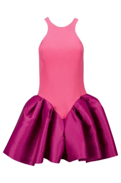 Marques ' Almeida PINK TANK TOP WITH PEPLUM-Women Tops|Tops