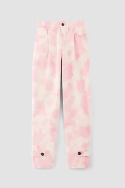 Marques ' Almeida PINK TIE-DYE CUFFED TROUSERS-Women Bottoms|M'a X Everlane