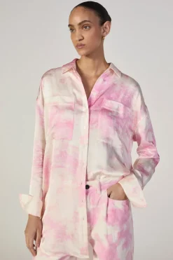 Marques ' Almeida PINK TIE-DYE CUFFED TROUSERS-Women Bottoms|M'a X Everlane
