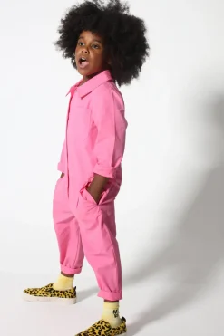 Marques ' Almeida PINK WORKWEAR JUMPSUIT-Kids Bottoms