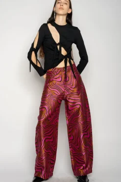 Marques ' Almeida ZEBRA BROCADE BOYFRIEND TROUSERS-Women Bottoms|Bottoms