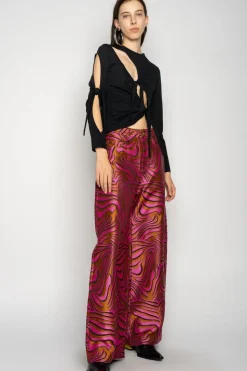 Marques ' Almeida ZEBRA BROCADE BOYFRIEND TROUSERS-Women Bottoms|Bottoms