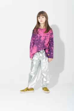 Marques ' Almeida PURPLE AND SPLATTERED LONG SLEEVE TOP-Kids Jersey|Tops