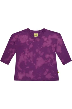 Marques ' Almeida PURPLE AND SPLATTERED LONG SLEEVE TOP-Kids Jersey|Tops