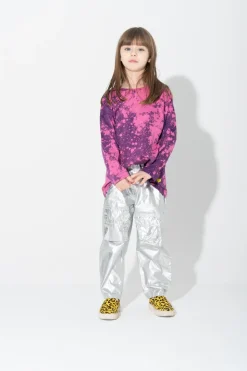 Marques ' Almeida PURPLE AND SPLATTERED LONG SLEEVE TOP-Kids Jersey|Tops