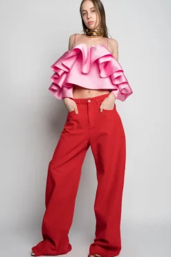 Marques ' Almeida BOYFRIEND TROUSERS-Women Denim|Bottoms