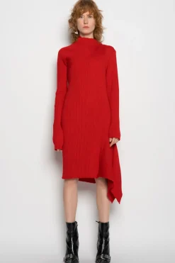 Marques ' Almeida DRAPED NECK DRESS-Women Knitwear|Dresses