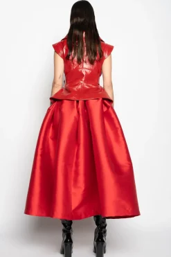 Marques ' Almeida HIGH WAIST PLEATED FULL SKIRT-Women Bottoms