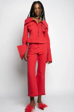 Marques ' Almeida OFF-SHOULDER COLLAR JACKET-Women Outerwear|Tops