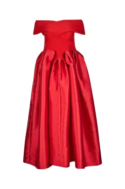 Marques ' Almeida OFF SHOULDER FULL SKIRT DRESS-Women Dresses|Dresses
