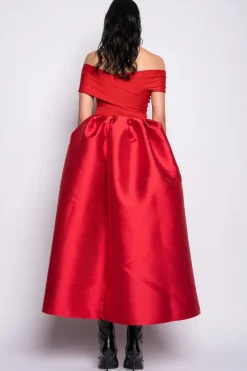 Marques ' Almeida OFF SHOULDER FULL SKIRT DRESS-Women Dresses|Dresses